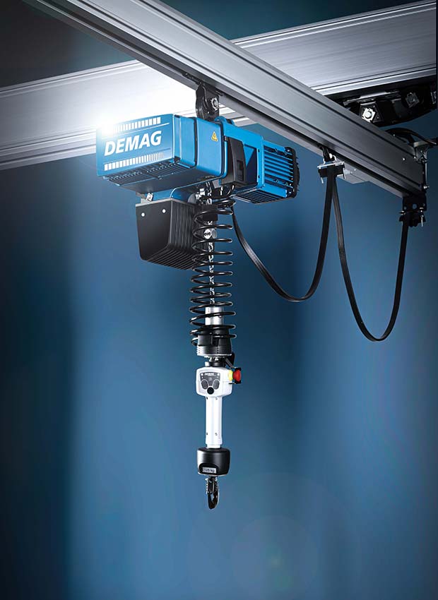 New Demag chain hoist features balancer function for intuitive load