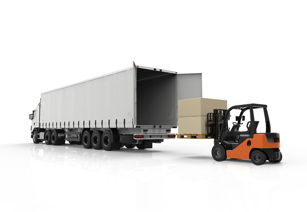 bigstock-Forklift-And-Truck-79482943